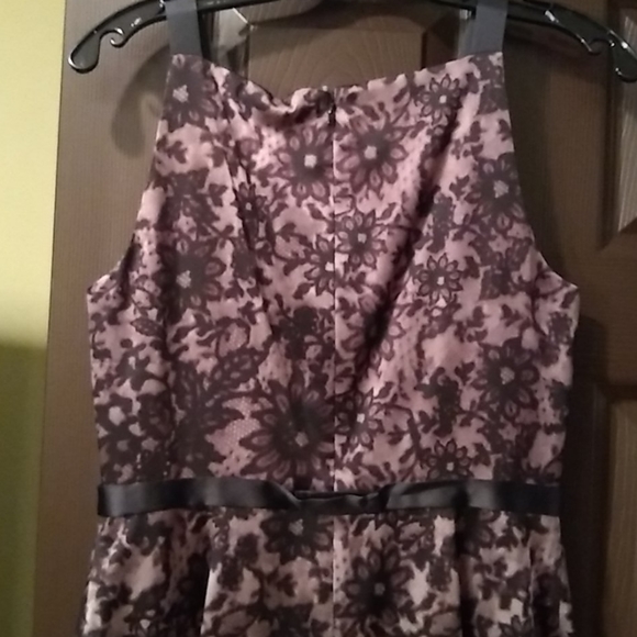 Elie tahari purple and black dress, silk, nwt, 8 - Picture 7 of 13